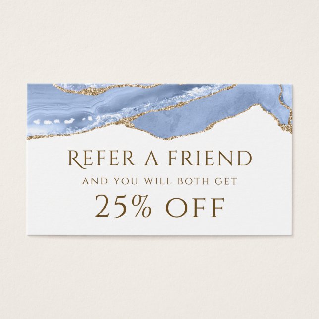 Carte de référence de l'Agate bleu de Cornflower (Devant)