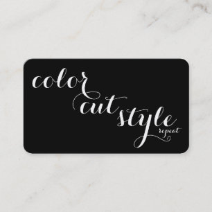 Carte de référence de salon en gras - répétiti