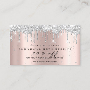 Carte de référence du salon Silver Maquillage Lash