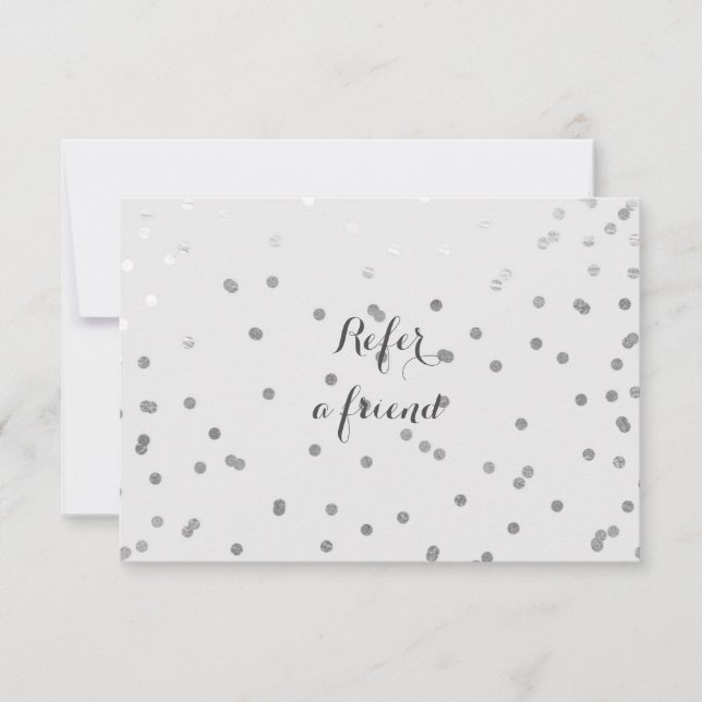 Carte de référence Gris & Silver brillant Pots mod (Devant)