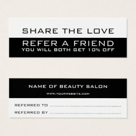 Carte de référence moderne minimaliste noir blanc