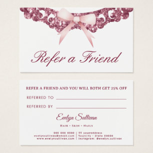 Carte de référence pour arbalète rose vintage cadr