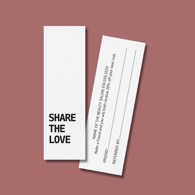 Carte de référence simple et élégante en noir et b (Créateur téléchargé)