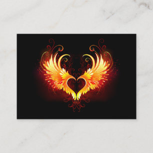 Carte De Référencement Angel Fire Heart with Wings