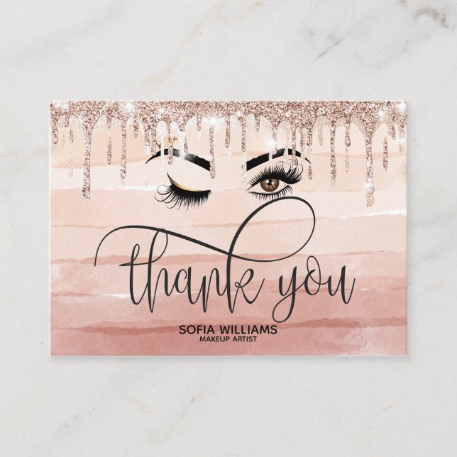 Carte De Référencement Beau oeil Brown Wink avec Gold Crown (Devant)