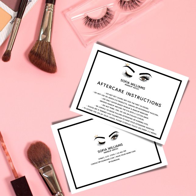 Carte De Référencement Beau oeil Brown Wink avec Gold Crown (Créateur téléchargé)