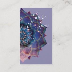 Carte De Référencement Boho Nebula Bloom   Conception de Mandala