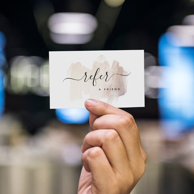 Carte De Référencement Brouillon Chic | Faux Rose Gold en blanc (Créateur téléchargé)