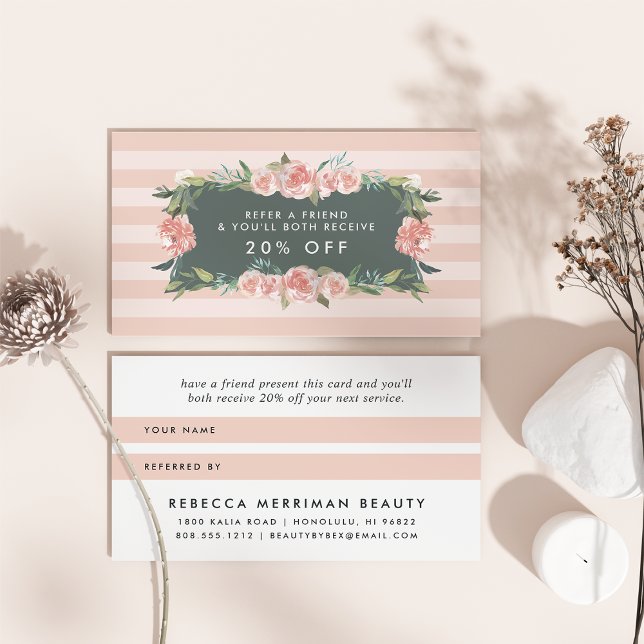 Carte De Référencement Cadre floral antique (Créateur téléchargé)