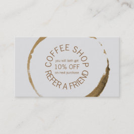 Carte De Référencement Café-restaurant - référez-vous un ami