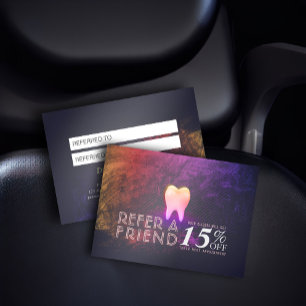 Carte De Référencement Clinique dentaire dentiste Rose Gold Doth Orientat