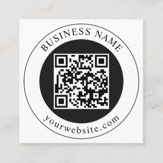 Carte De Référencement Code QR avec nom d'entreprise modifiable
