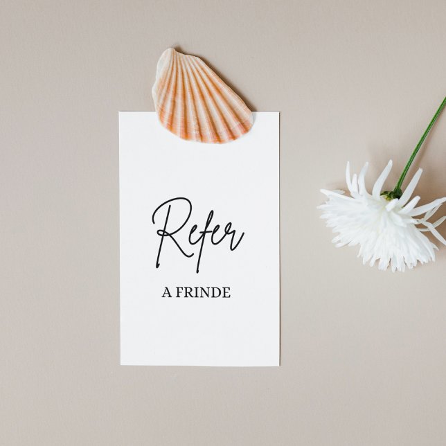 Carte De Référencement Elagant Moderne blanc et noir (Créateur téléchargé)