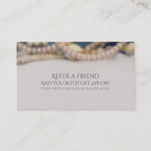 Carte De Référencement Elegant Pearls & Sea Shells Plage recommander un a