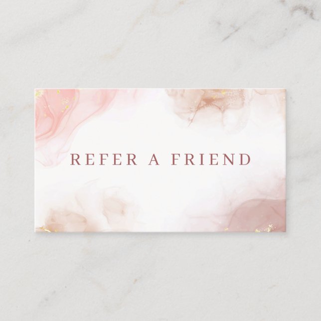 Carte De Référencement Encre d'alcool liquide Abstraite (Devant)