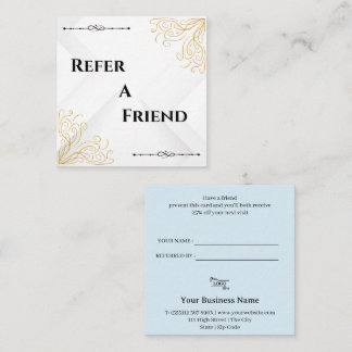 Carte De Référencement Entreprise Moderne Référez un Ami Professionnel