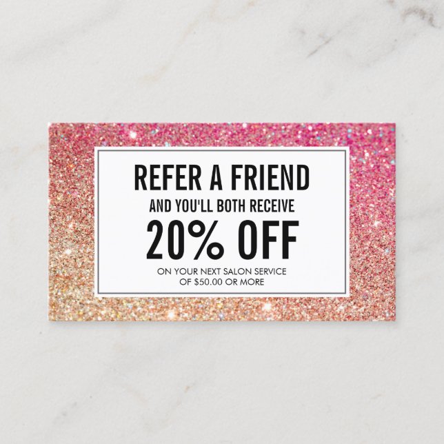 Carte De Référencement Eyelashes avec Rouge/Bronze Parties scintillant Sa (Devant)