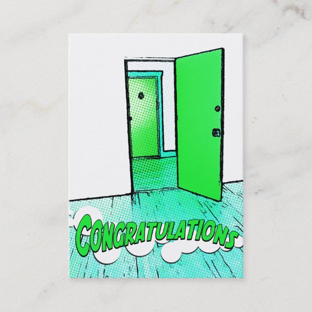 Carte De Référencement félicitations comique condo (Devant)