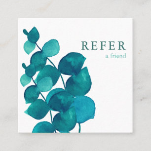 Carte De Référencement Feuilles d'Eucalyptus simple et élégant