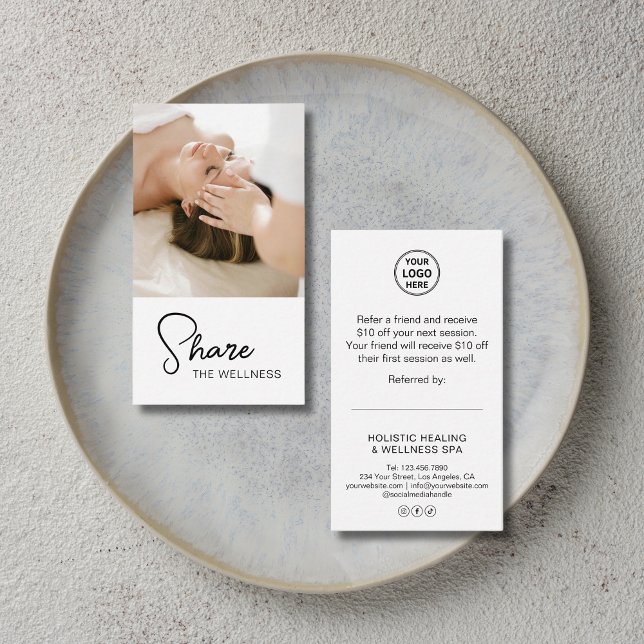 Carte De Référencement Health Coach Holistic Therapist (Health Coach Holistic Therapist Referral Card)