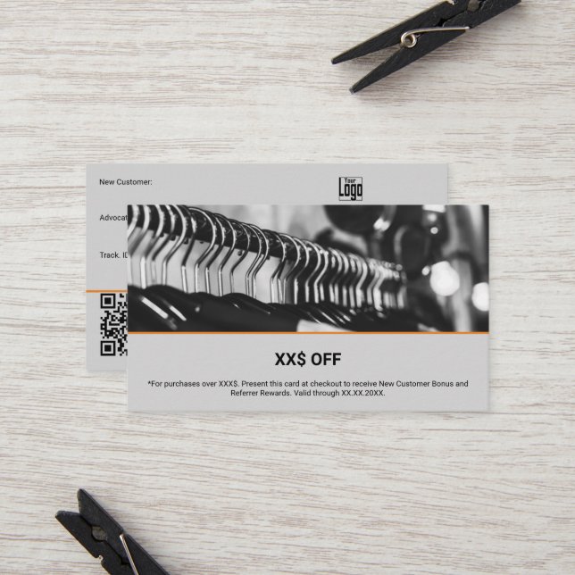 Carte De Référencement Image personnalisée Nouvelle récompense de l'avoca (Devant/Arrière en situation)