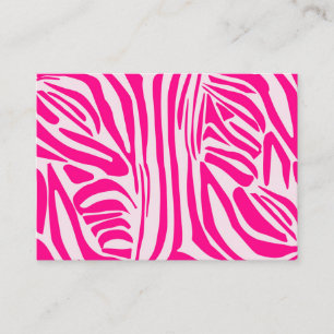 Carte De Référencement Impression zèbre rose