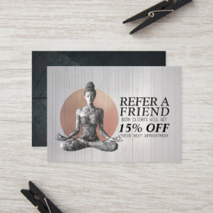 Carte De Référencement Instructeur de méditation Yoga Reiki Master Lotus 