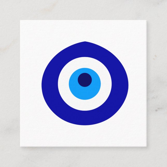 Carte De Référencement L'amulette turque a appelé Nazar (Devant)