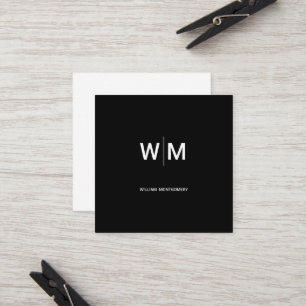 Carte De Référencement Logo de marque noire Entreprise