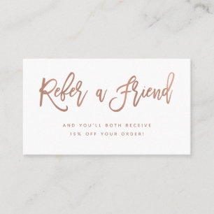 Carte De Référencement L'or des Faux Roses sur le script blanc moderne