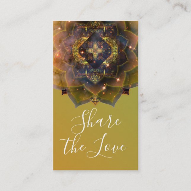 Carte De Référencement Mandala Âme Gitane (Devant)