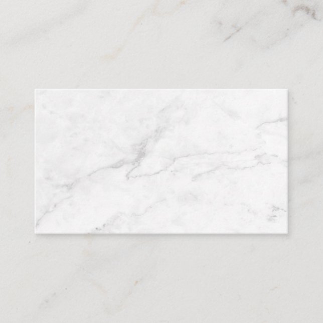 Carte De Référencement Marbre Blanc (Devant)