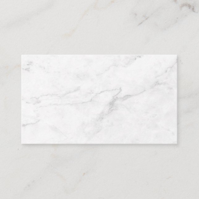 Carte De Référencement Marbre Blanc (Devant)