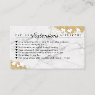 Carte De Référencement Marbre d'or Mascara OEil Lashes
