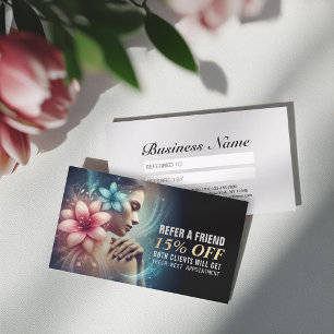 Carte De Référencement Massage Thérapie Guérison Mains Énergie Spa Bien-ê