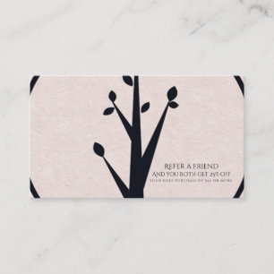 Carte De Référencement Petit Arbre Rustique Nature Biologique Réferer un 