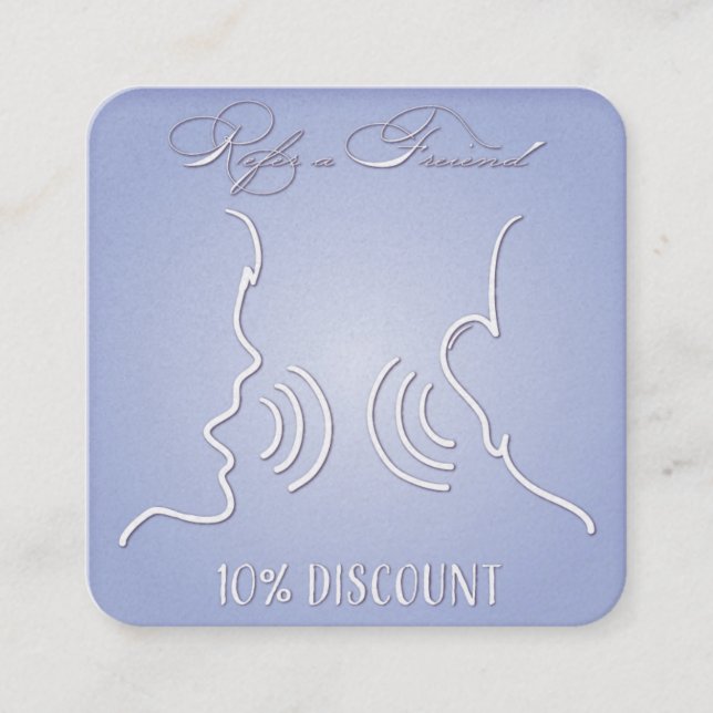 Carte De Référencement Premium Pearlescent 10% de réduction pour vous et  (Devant)