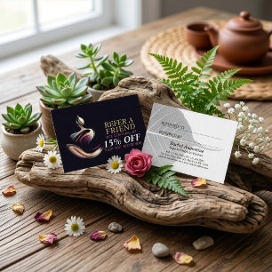 Carte De Référencement Professeur de méditation de yoga Lotus Pose Coup d