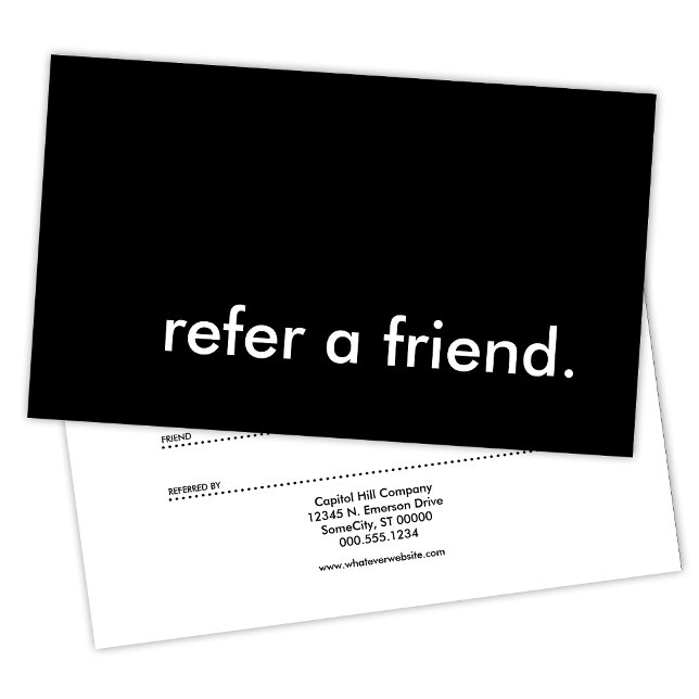 Carte De Référencement référer un ami (Créateur téléchargé)