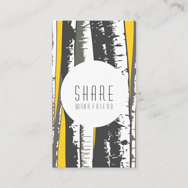 Carte De Référencement renvoyer un ami peuplier faux-trembles (Devant)