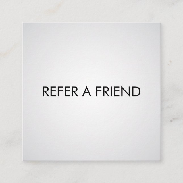 Carte De Référencement Salon de beauté blanc élégant et moderne (Devant)