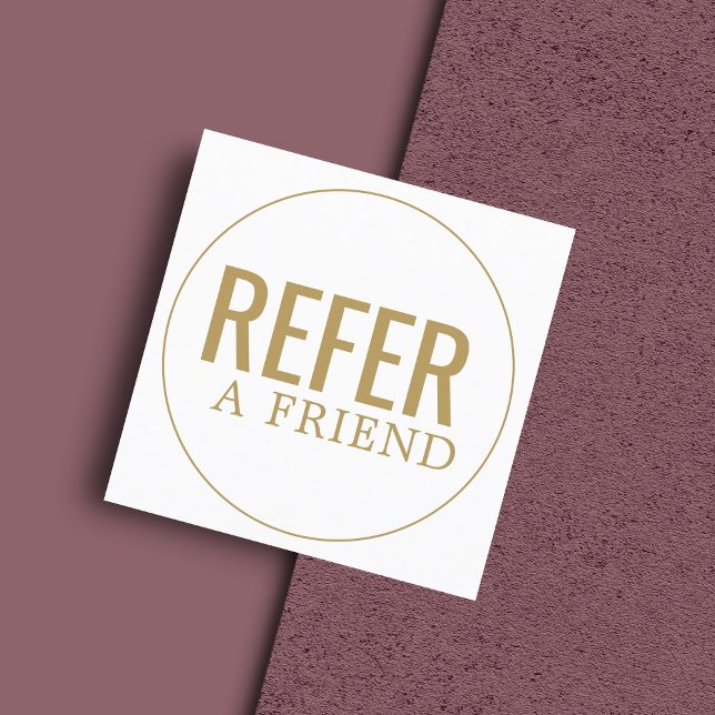 Carte De Référencement Salon de beauté dorée simple et élégant (Créateur téléchargé)