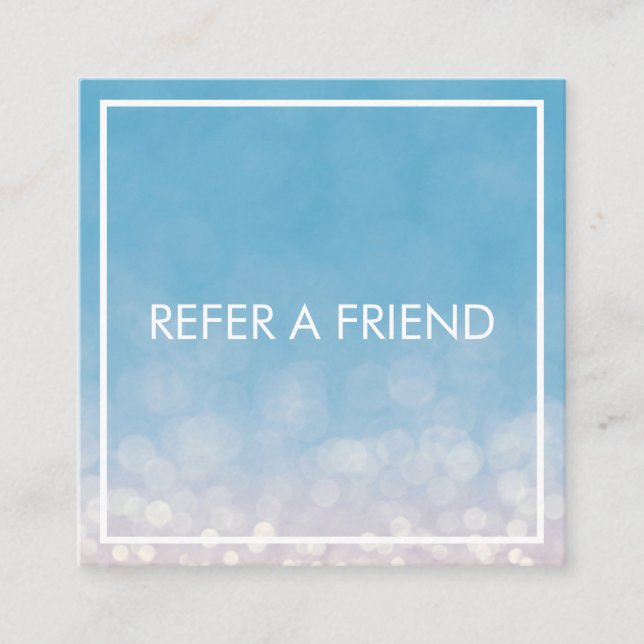 Carte De Référencement Salon de beauté moderne et élégant en marbre (Devant)