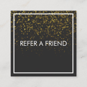 Carte De Référencement Salon de beauté moderne or élégant