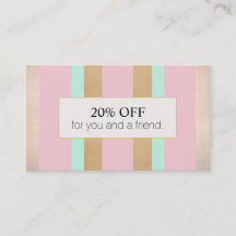 Salon Rose Rose Gold Striped Référencement Remise