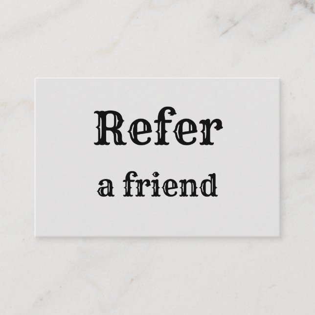 Carte De Référencement simple et minimal ajouter votre nom magasin salon  (Devant)