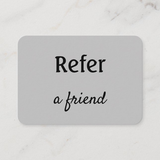 Carte De Référencement simple et minimal ajouter votre nom magasin salon  (Devant)