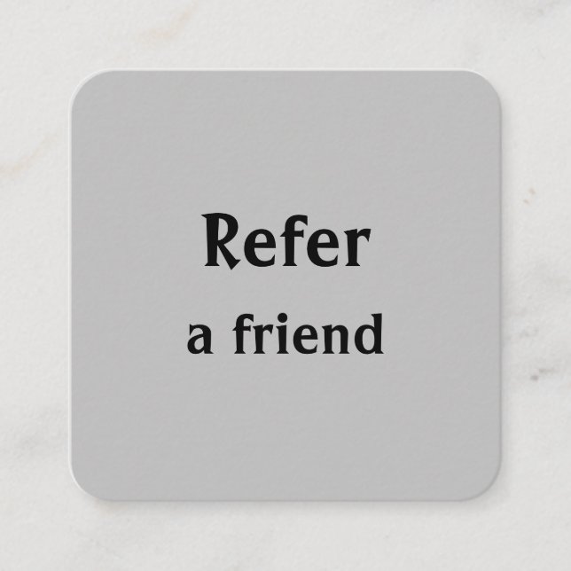 Carte De Référencement simple et minimal ajouter votre nom magasin salon  (Devant)