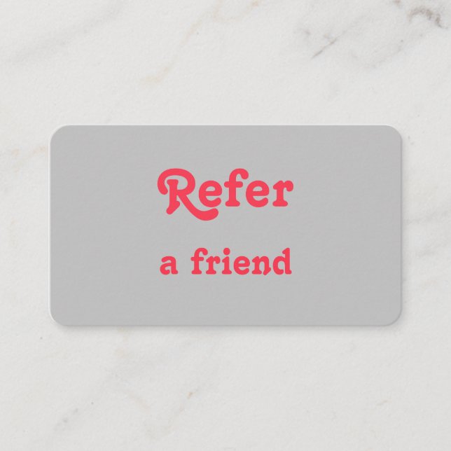 Carte De Référencement simple et minimal ajouter votre nom magasin salon  (Devant)