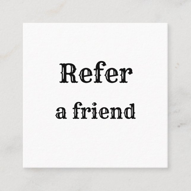 Carte De Référencement simple et minimal ajouter votre nom magasin salon  (Devant)